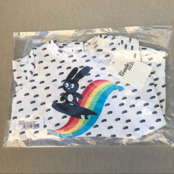 🆕 6-12 mo Bonnie Mob Organic Cotton T-shirt. - Picture 2 of 3